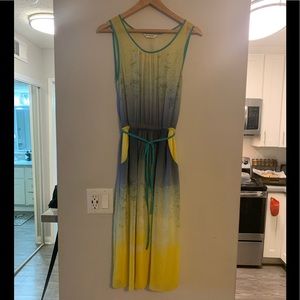 MISS SELFRIDGE Stunning yellow and blue dress!!